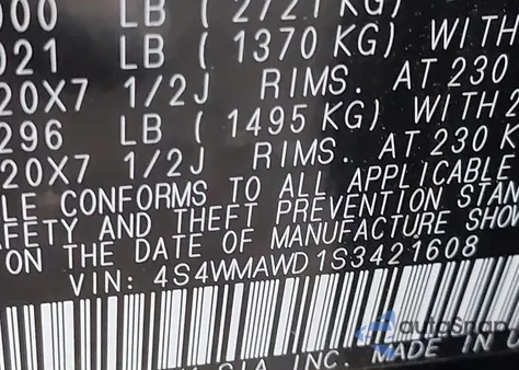 2025 Subaru Ascent Onyx Edition Limited 7-Passenger from USA, damaged, VIN 4S4WMAWD1S3421608